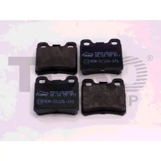 Колодки тормозные дисковые {задн., с пластинами} Европа TOKO T2243003
