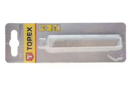 Лезо для ножа канцелярського (9mm) (к-кт 10шт) TOPEX 17B349