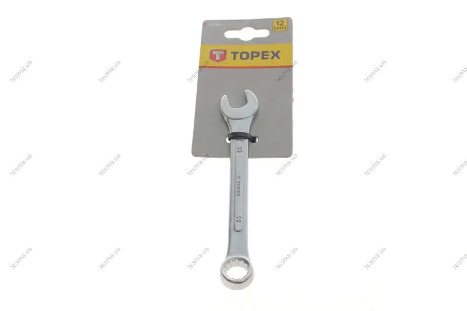 ключ ріжково-накидний 12 мм L-140 мм TOPEX 35D384 - фото 1