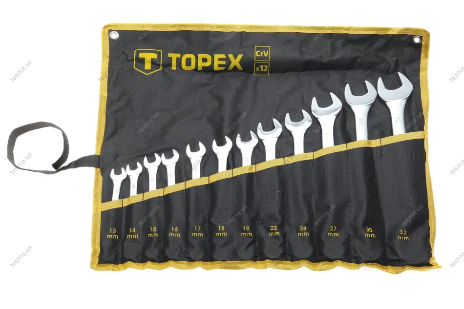 гайкові ключі комбіновані. 13-32 мм. набір з 12 шт. TOPEX 35D758 - фото 1
