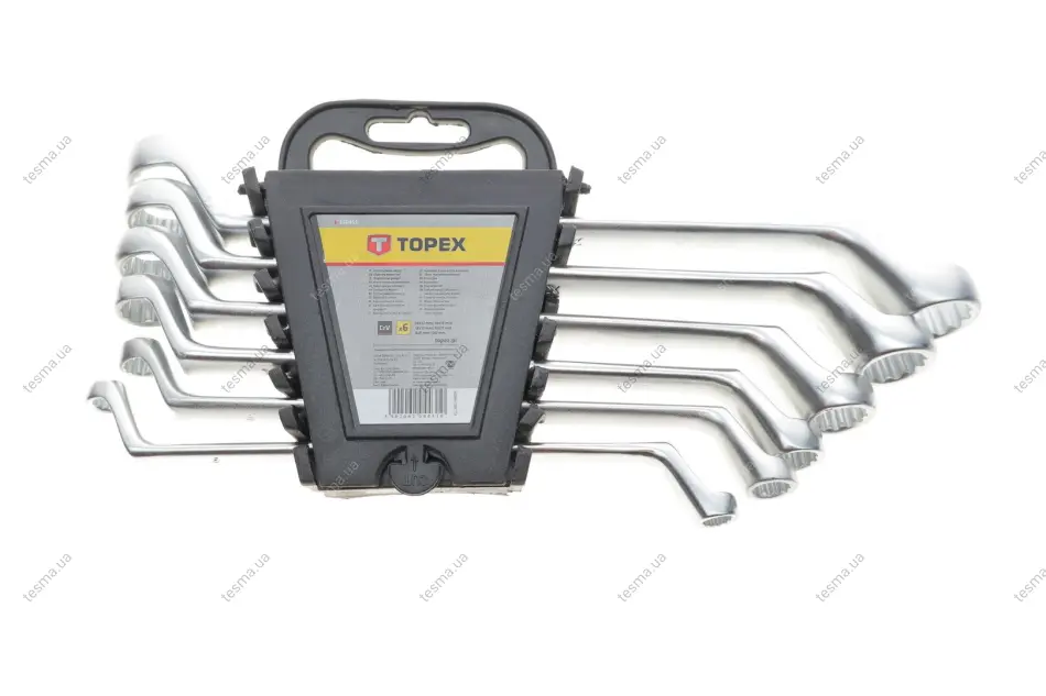набір ключів колінчастих 6x7-16х17 мм 6 од. TOPEX 35D855 - фото 1