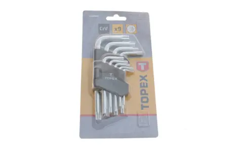 Набір ключів Г-под. Torx T10-T50 TOPEX 35D960