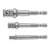 Набір перехідників для шуруповерта M6x1/2"-1/4"-3/8" 3 од. TOPEX 38D151 (фото 2)