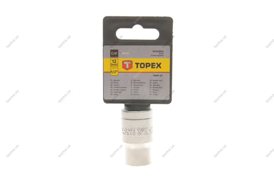 головка торцева 1/2" 12 мм TOPEX 38D712 - фото 1