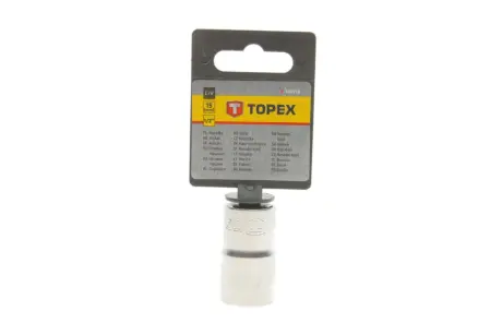 Головка торцева 1/2" 15 мм TOPEX 38D715