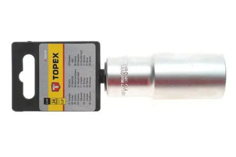 Головка торцева 1/2" 24 мм Long 76 мм TOPEX 38D760