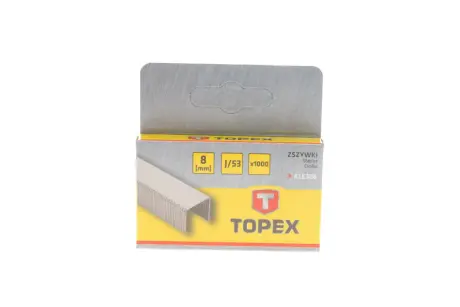 Скобі 8 мм, 1000 шт.*1 уп., тип J TOPEX 41E308