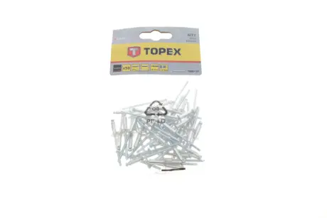 заклепка Ø4х12,5 mm 50 од. TOPEX 43E403