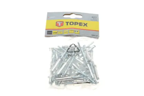 заклепка Ø4,8x23 mm 50 од. TOPEX 43E507