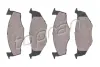 Комплект тормозных колодок, дисковый тормоз TOPRAN 107237 (фото 1)