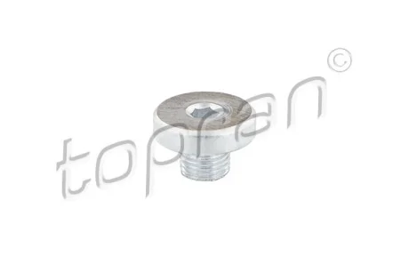 Гвинт зливного масляного піддону M10x1 AUDI A3, Q3, Q7, TT PORSCHE CAYENNE, PANAMERA VW CALIFORNIA T5 CAMPER, CC B7, GOLF PLUS V, GOLF V, GOLF VI, JETTA III, JETTA IV 1.2-6.0D 01.98-05.22 TOPRAN 115362