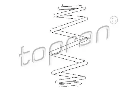 Пружина ходовой части TOPRAN 207594