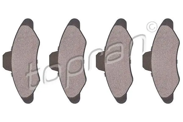 Комплект тормозных колодок, дисковый тормоз TOPRAN 300276 (фото 1)