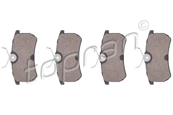 комплект тормозных колодок, дисковый тормоз TOPRAN 301420 - фото 1