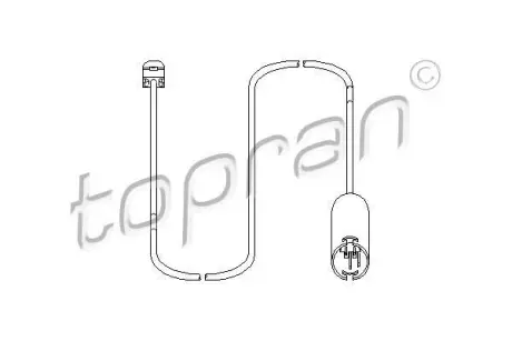 Датчик, износ тормозных колодок TOPRAN 500666