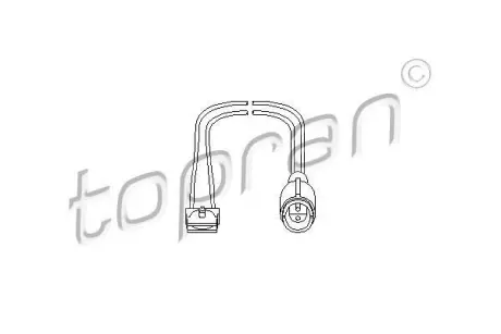 Датчик, износ тормозных колодок TOPRAN 500669