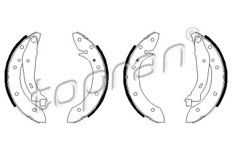 Комплект тормозных колодок TOPRAN 720351