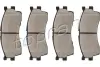 Комплект тормозных колодок, дисковый тормоз TOPRAN 820816 (фото 1)