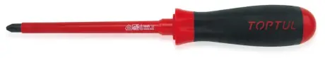 Викрутка хрестова PH2 x 100mm ізольована (1000V) TOPTUL FBEB0210