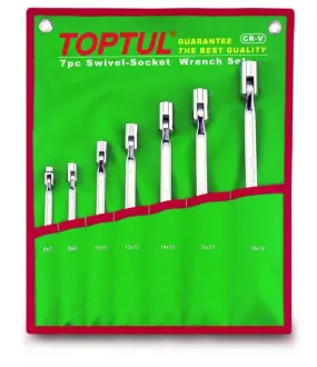Набір ключів шарнірних 7 шт TOPTUL GAAA0704