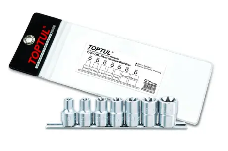 Набір головок TORX E10-E24 TOPTUL GAAG0704