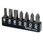 Набір біт 1/4" 7 од TOPTUL GAAV0704