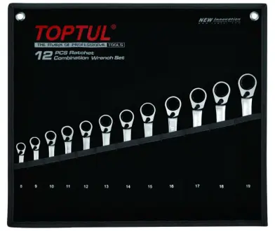 Набір ріжково-накидних ключів TOPTUL GPAQ1203
