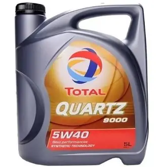 Масло моторное, Quartz 9000, SAE 5W-40, 5L TOTAL 173574