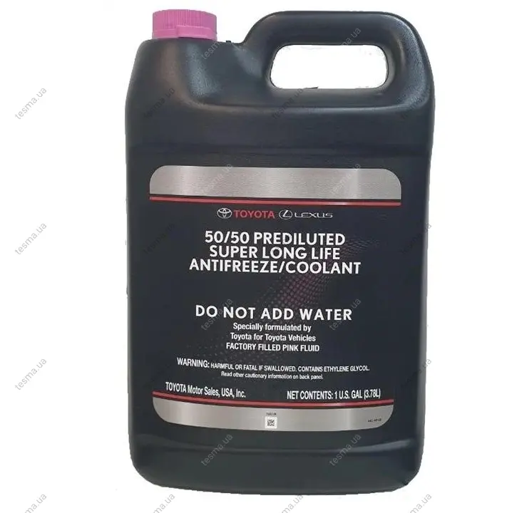 рідина охолоджувальна, антифриз, toyota super long life coolant, рожевий, готовий, 3.784л TOYOTA/LEXUS/DAIHATSU 00272SLLC2 - фото 1