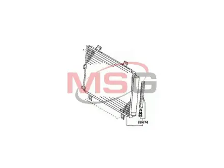 Радіатор кондиціонера TOYOTA/LEXUS/DAIHATSU 8846048101