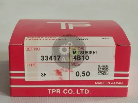 Кільця поршневі +0.50 (к-кт на мотор) Mitsubishi 4B10/4B11 Tp TPR 33417-050