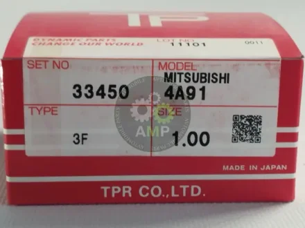 Кільця поршневі +1.00mm (к-кт на мотор) Mitsubishi Lancer 1.5L 4A91 Tp TPR 33450-100
