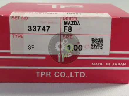 Кільця поршневі +1.00mm (к-кт на мотор) Mazda F8,FE Tp TPR 33747-100