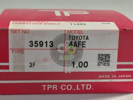 Кільця поршневі +1.00mm (к-кт на мотор) Toyota 4A-G,7A-FE,4AFE Tp TPR 35913-100