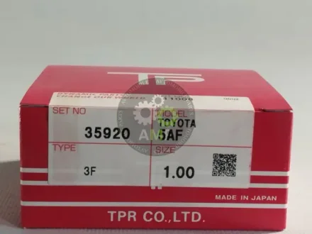 Кільця поршневі +1.00mm (к-кт на мотор) Toyota 5A-F Tp TPR 35920-100