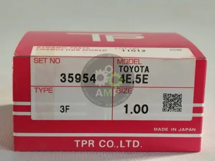 Кільця поршневі +1.00 (к-кт на мотор) Toyota 4E,5E,4EF-E,5EF-E Tp TPR 35954-100