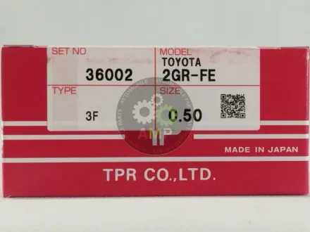 Кільця поршневі +0.50mm (к-кт на мотор) 3,5L Toyota Camry, RAV-4 2GR-FE,2GR-FSE Tp TPR 36002-050