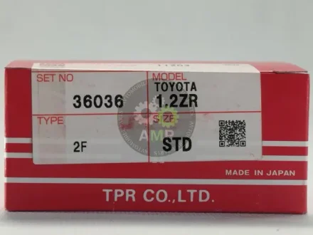 Кільця поршневі STD (к-кт на мотор) Toyota 1ZR-FE/2ZR-FE/3ZR-FE Tp TPR 36036-STD