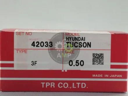 Кільця поршневі +0.50mm (к-кт на мотор) HYUNDAI/KIA TUCSON 2.0 Tp TPR 42033-050