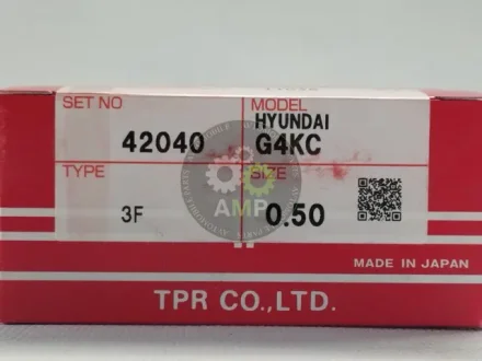 Кільця поршневі +0.50mm (к-кт на мотор) Hyundai G4KD THETA 2.0 Tp TPR 42040-050
