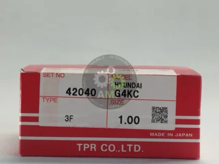 Кільця поршневі +1.00mm (к-кт на мотор) Hyundai G4KD THETA 2.0 Tp TPR 42040-100