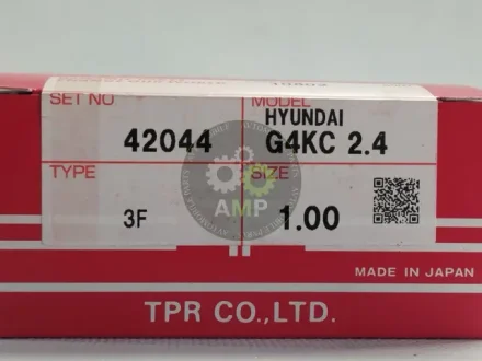 Кільця поршневі +1.00mm (к-кт на мотор) Hyundai G4KC THETA II 2.4 Tp TPR 42044-100