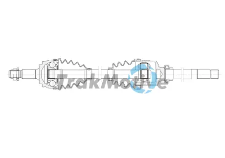 CITROEN Напіввісь передн. прав. C4 PICASSO II 1.2 THP 110 16-, PEUGEOT 3008 TRAKMOTIVE 302000
