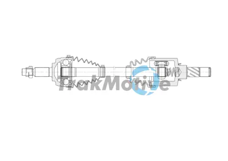 RENAULT піввісь ліва DUSTER (HS) 1.5 dCi 4x4 11- TRAKMOTIVE 302062