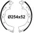 Колодки гальмівні задн барабан Toyota Hilux (05-)/Hiace (04-)/TownAce/LiteAce (92-) 254x52 (GF 4569) Trialli TRIALLI GF4569 (фото 3)