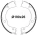 Колодки гальмівні стоянкового гальма Hyundai Santa Fe (06-)/Tucson II (15-) 190x26 (GF 4661) Trialli TRIALLI GF4661 (фото 3)