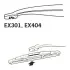 Щітка склоочисника каркасна задня 300мм ExactFit Rear Toyota Yaris, Aygo, Renault Twingo (B) TRICO EX301 (фото 3)