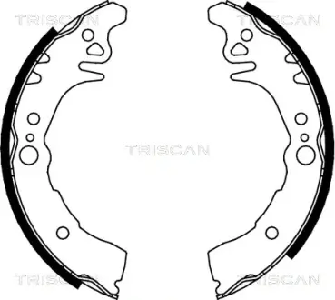 Комплект тормозных колодок TRISCAN 810010026