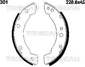 Комплект тормозных колодок TRISCAN 810010301