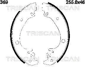 Комплект тормозных колодок TRISCAN 810010369